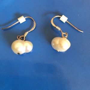 Sterling Silver Cultured Pearl Earrings